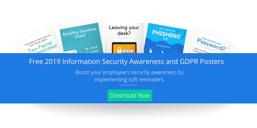 Free 2019 Information Security Awareness and GDPR Posters