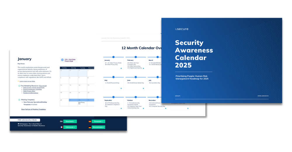 2025 usecure Cybersecuity Calendar 