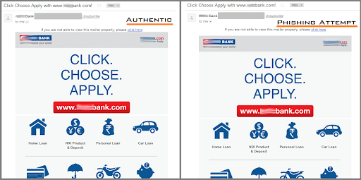 A legitimate email cloned for a phishing attack.
