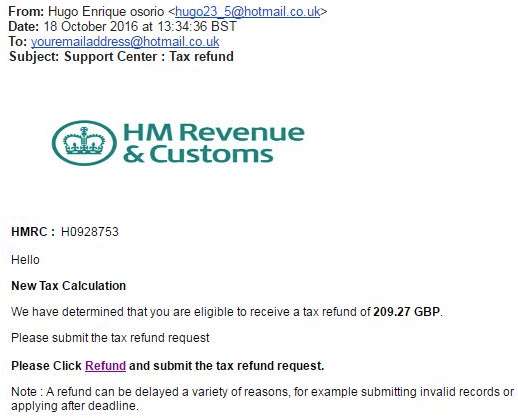 Council tax phishing scam